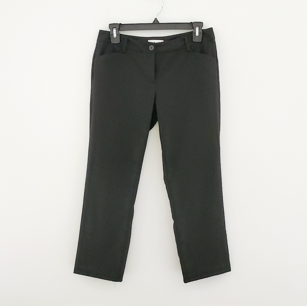 NY&Co black stretch capri pants size 2